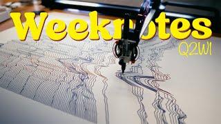 Audio sound midi reactive pen plotting  Weeknotes Q2 Week One