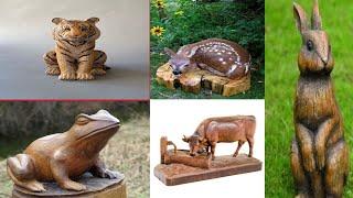 CREATIVE VINTAGE WOODEN ANIMAL ART