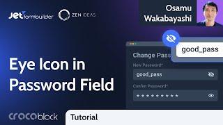 How to Add Eye Icon to Password Field in WordPress Registration Form  JetFormBuilder