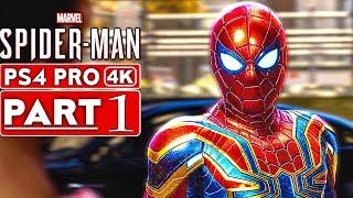 SPIDER MAN PS4 Gameplay Walkthrough Part 1 4K HD PS4 PRO - No Commentary SPIDERMAN PS4