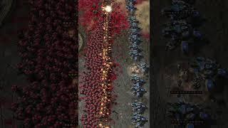 Who wins? 1000 Marines vs 20 Siege Tanks #sc2 #starcraft #starcraft2 #blizzard #gaming