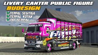 SHARE LIVERY MOD CANTER PUBLIC FIGURE BUDESIGN  MOD BUSSID TERBARU