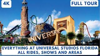 4K Everything at Universal Studios Florida ALL RIDES SHOWS AND FULL TOUR