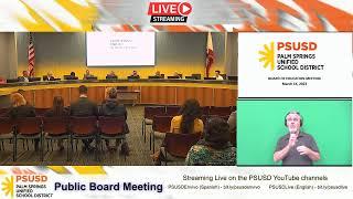 PSUSD Board Meeting 03.14.2023