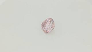 Peachy Pink Moissanite Stone Cushion Cut - VIDEO
