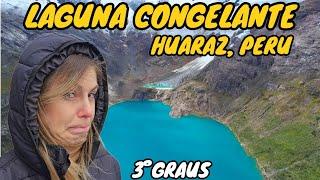 Ela entrou na LAGUNA CONGELANTE na Cordilheira Branca no Peru  T2 Ep212 #Peru #cordilheiradosandes