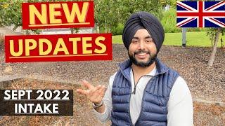 Important updates for September 2022 Intake Students Study in UK l Sept 2022 Intake