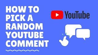 How to pick a random winner from YouTube video comments for Giveaways?