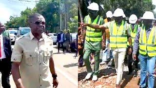 Embattled Edo Dep. Gov. Philip Shaibu Boldly Dares Gov. Obaseki Inspects Ongoing Projects In Benin