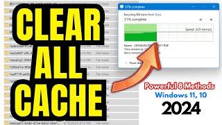 How to Clear All Cache in Windows 1110 2024Make PC 200X Faster  Remove All PC Junk Files