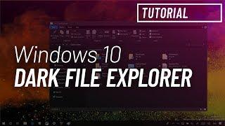 Windows 10 tutorial Enable File Explorer dark theme