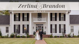 The Manor at Mount Carmel Wedding  Zerlina and Brandon Carter Covington TN