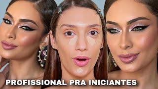 COMO FAZER UMA MAKE PROFISSIONAL PRA INICIANTES TUTORIAL DE MAQUIAGEM COMPLETO