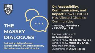 Massey Dialogues on Accessibility Communication and Impact