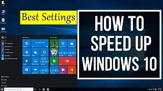 How To Easily Speed Up a Slow Windows 10 Laptop Computer  PC  Best Settings 