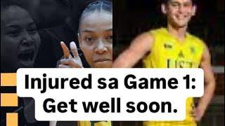 UST Poy Colinares & FEU Tin Ubaldo Injured sa Game 1 of Gold Match V League Ph 2024