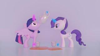 Twilight Sparkle and Rarity Tea Time