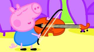 Peppa Pig And George Learn How To Play Musical Instruments  Kids TV And Stories