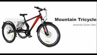 Viribus Mountain Tricycle with Rear Basket Assembly Video ATB G