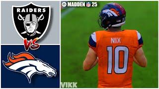 Raiders vs Broncos Week 5 Simulation Madden 25 PS5