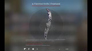 1 Riptide case = 1 knife Falchion Knife  Freehand opening