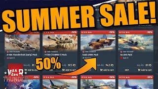 War Thunder - SUMMER SALE IS HERE FINALLY a GOOD SALE? 50% MULTIPLE packs