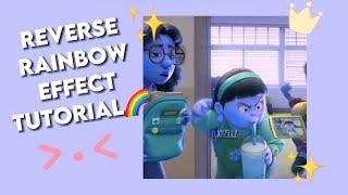 Reverse Rainbow Effect Tutorial most requested  #tutorial #edit