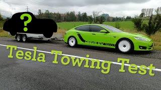 Tesla towing test hauling a dead electric car across New Zealand