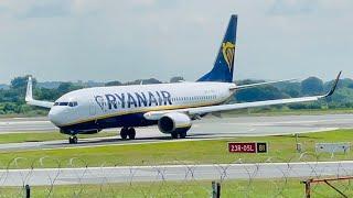 Ryanair 737-8AS EI-DHN Landing At Manchester From Palma De Mallorca