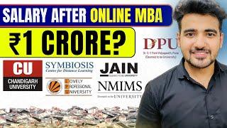 Salary after Online MBA? Salary Chart  Online Jobs after MBA  Top Online MBA Universities in India