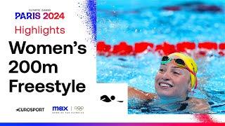 AUSTRALIA DOMINATE   Womens Swimming 200m Freestyle Highlights  #Paris2024