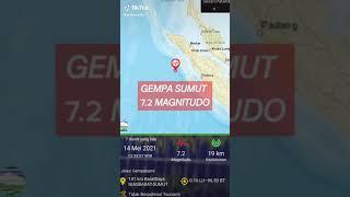 GEMPA SUMUT 72 MAGNITUDO