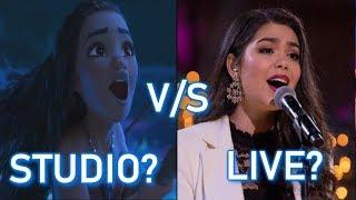 Disney Princesses - STUDIO vs LIVE performances PART 1