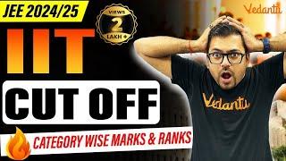 IIT Cut off for JEE 202425 JEE Category wise Closing Marks & Ranks  Harsh Sir@VedantuMath
