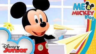 Foods Around the World   DIY Paper Airplane Tutorial  Me & Mickey  Vlog 7  @disneyjr