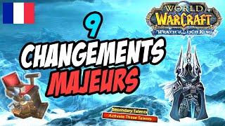 9 Changements majeurs de TBC à WOTLK Classic sauf DK