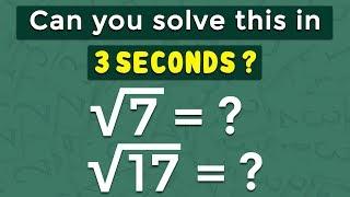 Square Root of any Non Perfect Square Number in 3 seconds  Vedic Math Tricks  Competitive Exams