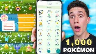 Catching 1000 Pokémon in 24 Hours but Shiny Rates are BOOSTED