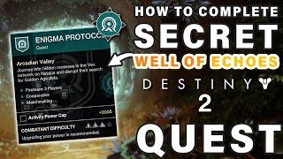 How to Complete Well Of Echoes Disturbance  Encoded Log Quest ► Destiny 2