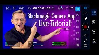 Blackmagic Camera App Tutorial deutsche Anleitung kostenlose iPhone Profi-Video-App