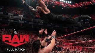 FULL MATCH - Roman Reigns & The Miz vs. Bobby Lashley & Elias Raw May 13 2019