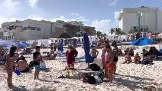 Mandala Beach Club Cancun Mexico. Beach Access Near Next To Coco Bongo Cancun DJ Music Beach Party