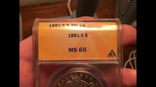 ANACS Grading Results for 10 Silver Dollars Key Dates and High Grades