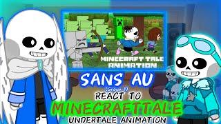 SANS AU Group 1 REACT TO MINECRAFTTALE UNDERTALE ANIMATION