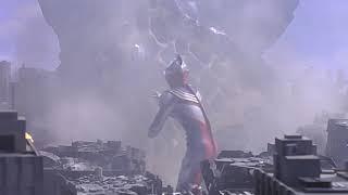 Ultraman Tiga saves Ultraman Dyna