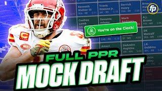 Full PPR Fantasy Football MOCK DRAFT for 2024