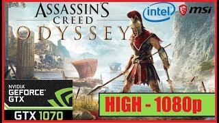 Assassins Creed Odyssey  GTX 1070  I5 7400  HIGH Settings  60FPS