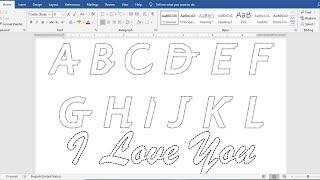 How to make Dotted Typing Design in Microsoft word