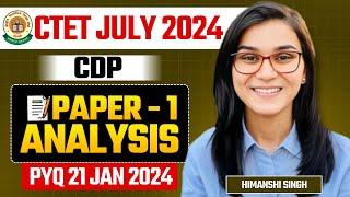 CTET July 2024 - CDP Previous Year Paper Analysis by Himanshi Singh  Paper-01