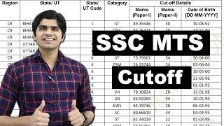 SSC MTS Cutoff Paper I & II 2020-21  Must for All SSC MTS Aspirants